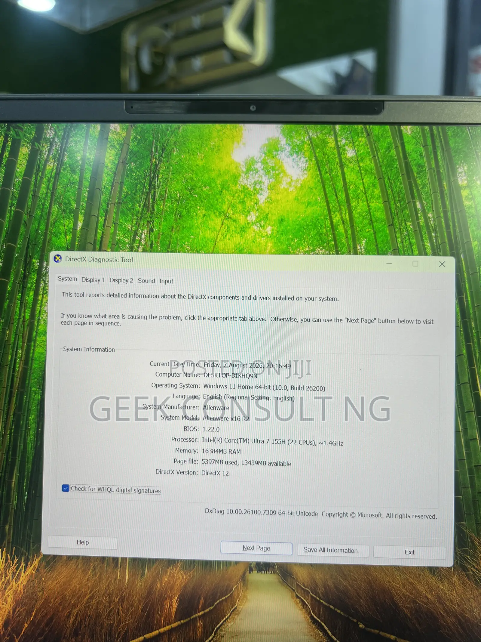 Laptop Alienware X16 R2 16GB Intel Core Ultra 7 SSD 1T