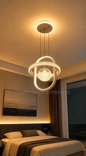 Modern Crystal Ring LED Pendant Chandelie