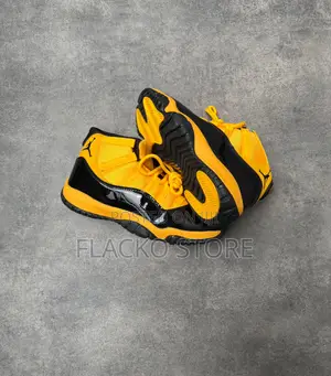 Original Air Jordan 11 Retro Yellow Sneakers