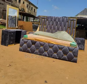 Luxury 6/6 Bed Frame With Two Side Cabinets