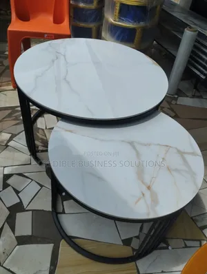 Beautiful Twin 2in1 Centre Table Marble Top