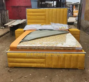 Gold Colour Quality Luxury Bed Frame