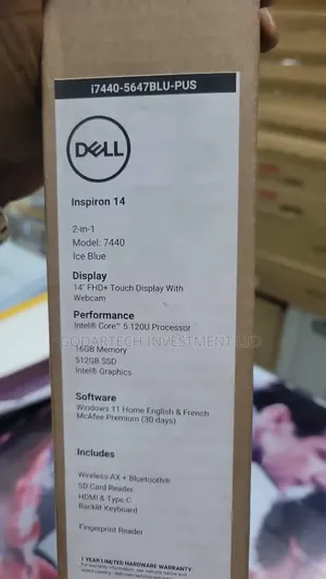 New Laptop Dell Inspiron 14 16GB Intel Core i5 SSD 512GB