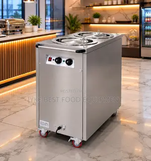 2 Head Electric Plate Warmer Cart