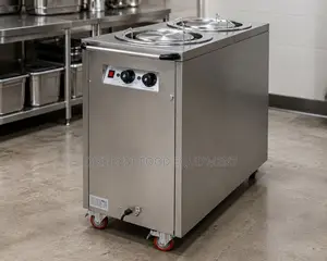 2 Head Electric Plate Warmer Cart