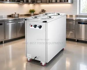2 Head Electric Plate Warmer Cart