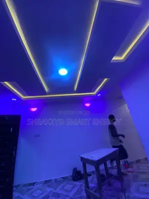 Modern POP Ceiling Decorative Electrical Lighting Installation