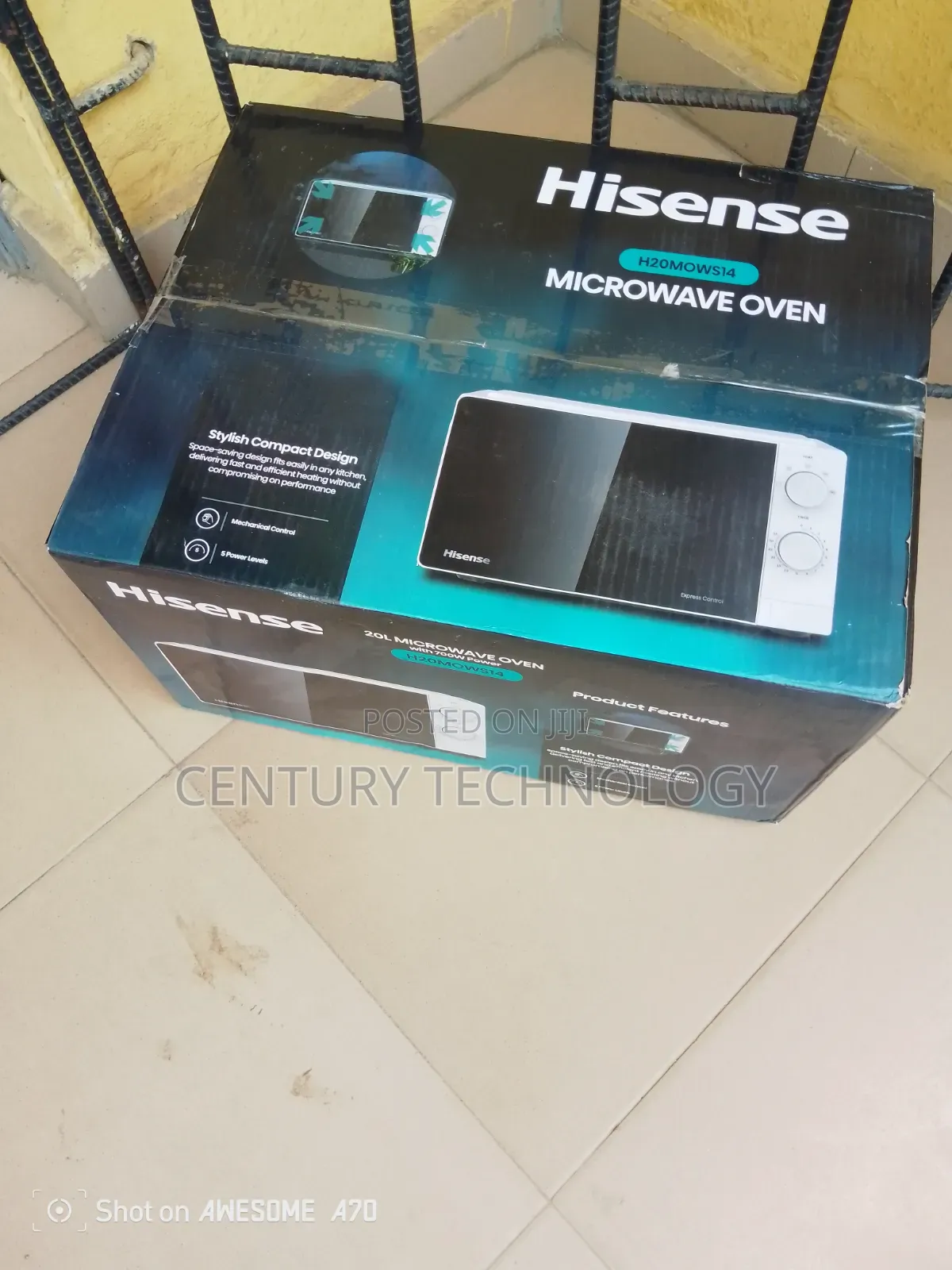 Hisense 20Lmanual Microwave Oven for Kitchens Compact Countertop Size