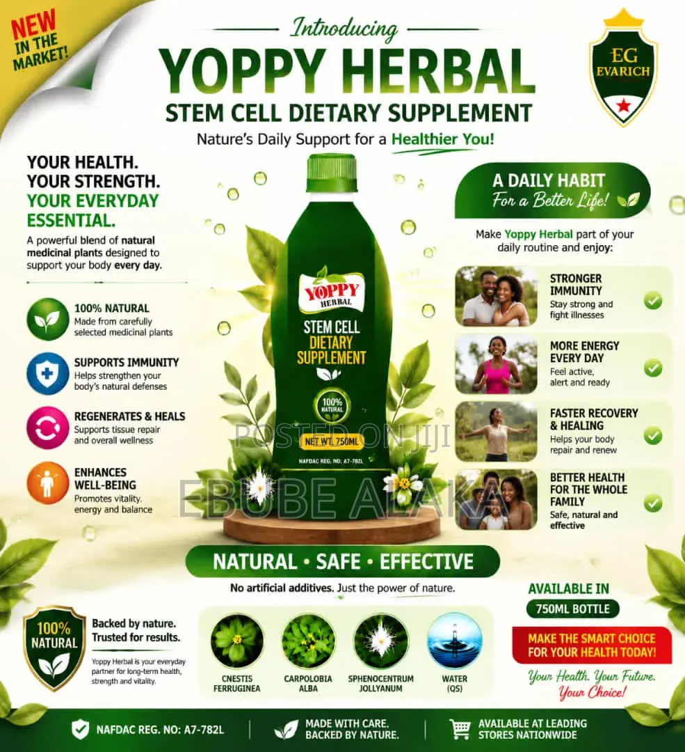 Yoppy Stem Cell Dietary Supplement (520ml) – Original Herbal Extract |