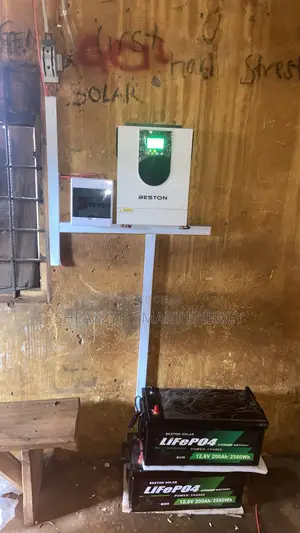 5.12kWh LiFePO4 Solar Inverter System With 24v 200Ah Lithium Batteries