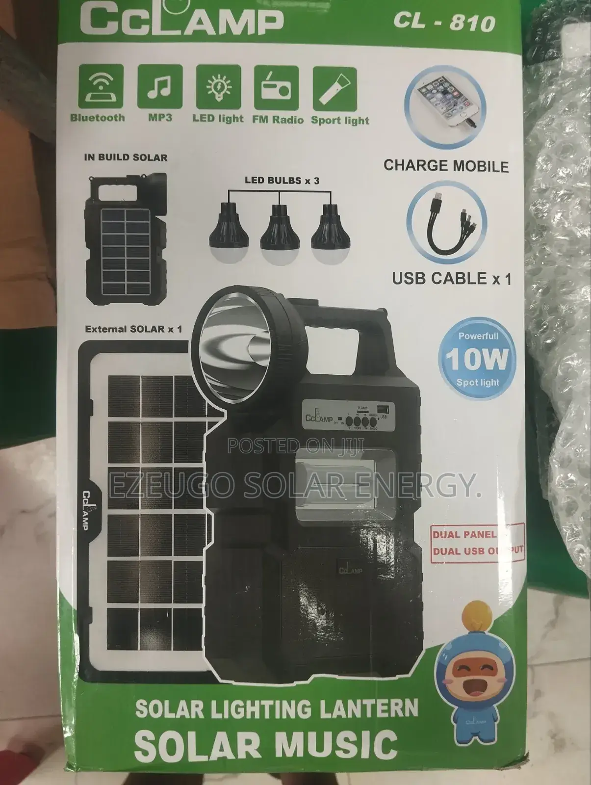 Solar Lighting Lantern With Radio