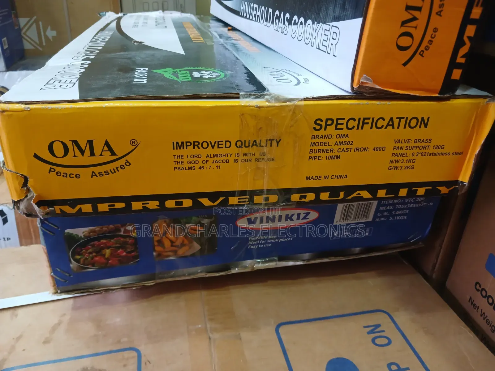 Oma Table Top Gas Cooker