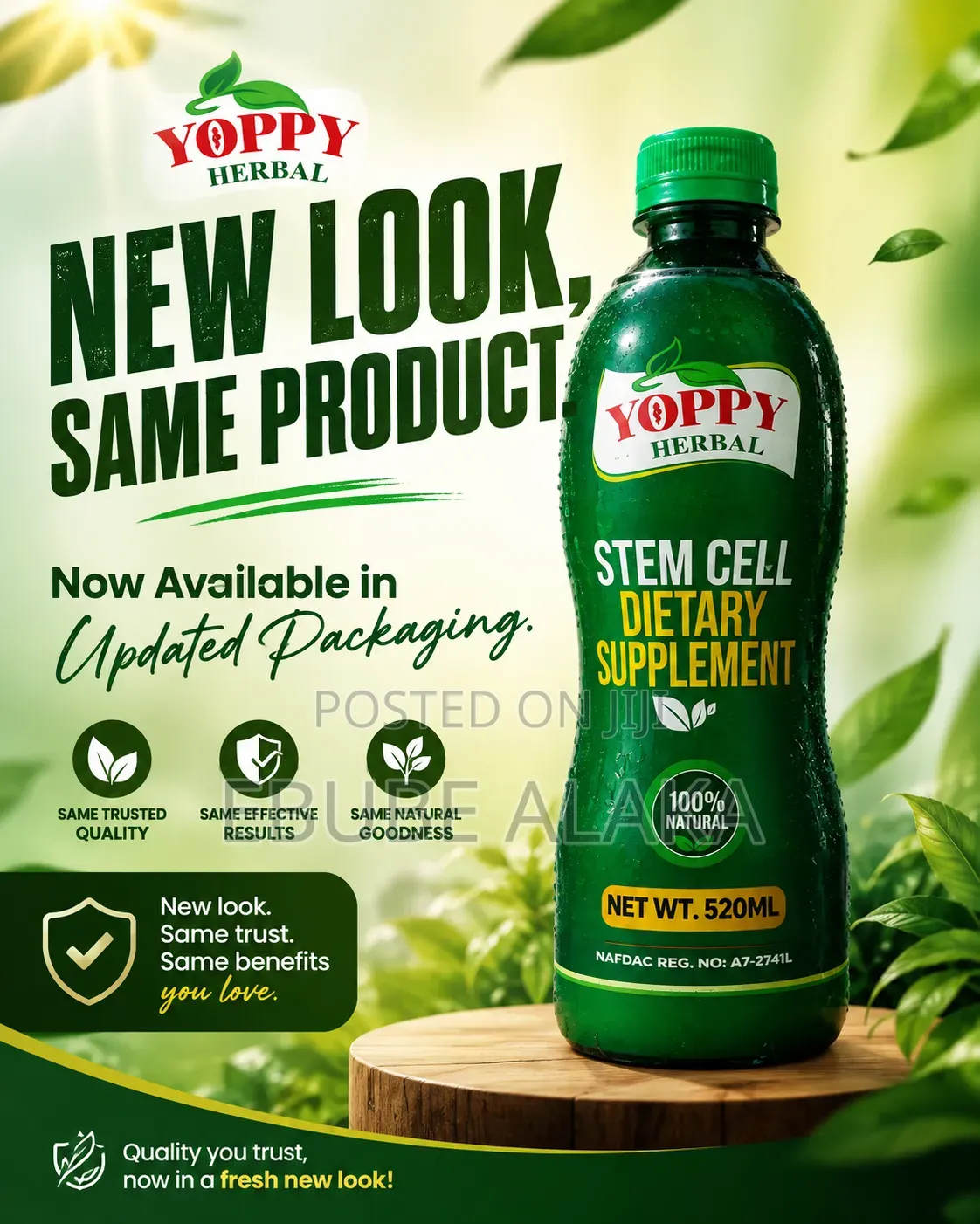 Yoppy Stem Cell Dietary Supplement (520ml) – Original Herbal Extract |