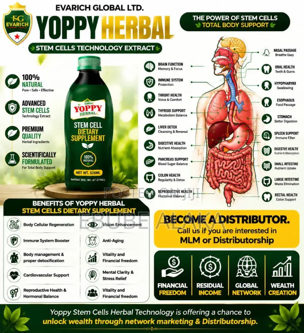 Yoppy Stem Cell Dietary Supplement (520ml) – Original Herbal Extract |