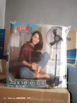 Brand New Ox 18 Inch Plus Standing Fan Heavy Duty Adjustable Height