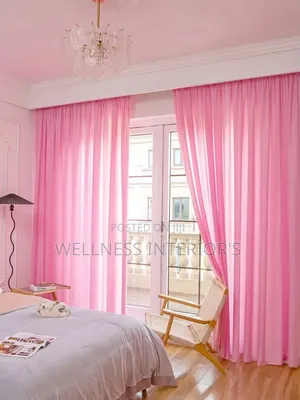 Pink Curtain Design