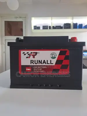 Original China 75Ah Car Battery | Runall | 6-Month Warranty