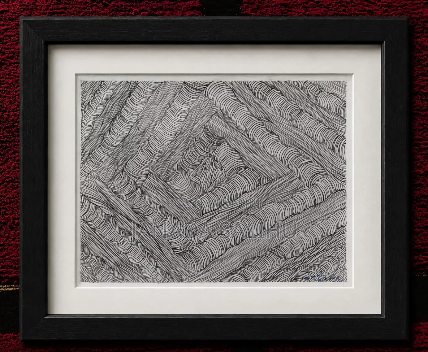 Original Hand-Drawn Framed Artwork – Unique Wall Decor