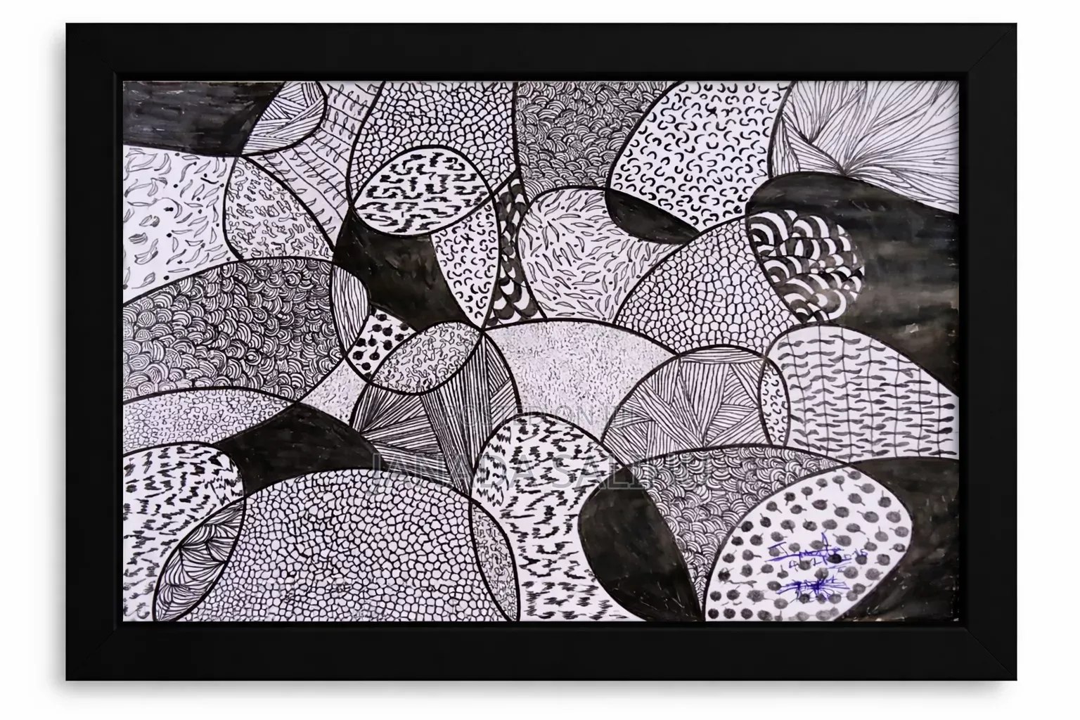 Original Hand-Drawn Framed Artwork – Unique Wall Decor
