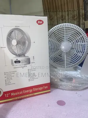 12inches Itel Rechargeable Fan