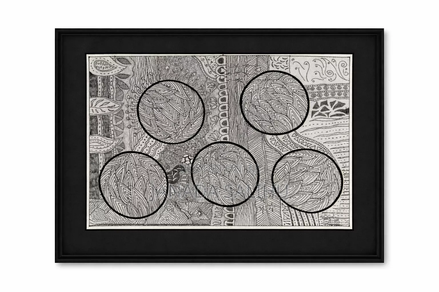 Original Hand-Drawn Framed Artwork – Unique Wall Decor