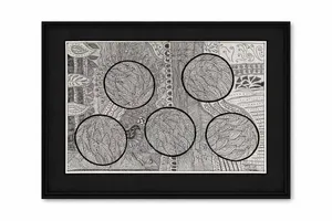 Original Hand-Drawn Framed Artwork – Unique Wall Decor