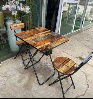 2 Foldable Chairs and 1 Foldable Table