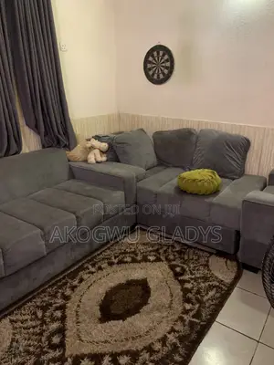 Neat L-Shaped Sofa for Sale in Lugbe Abuja