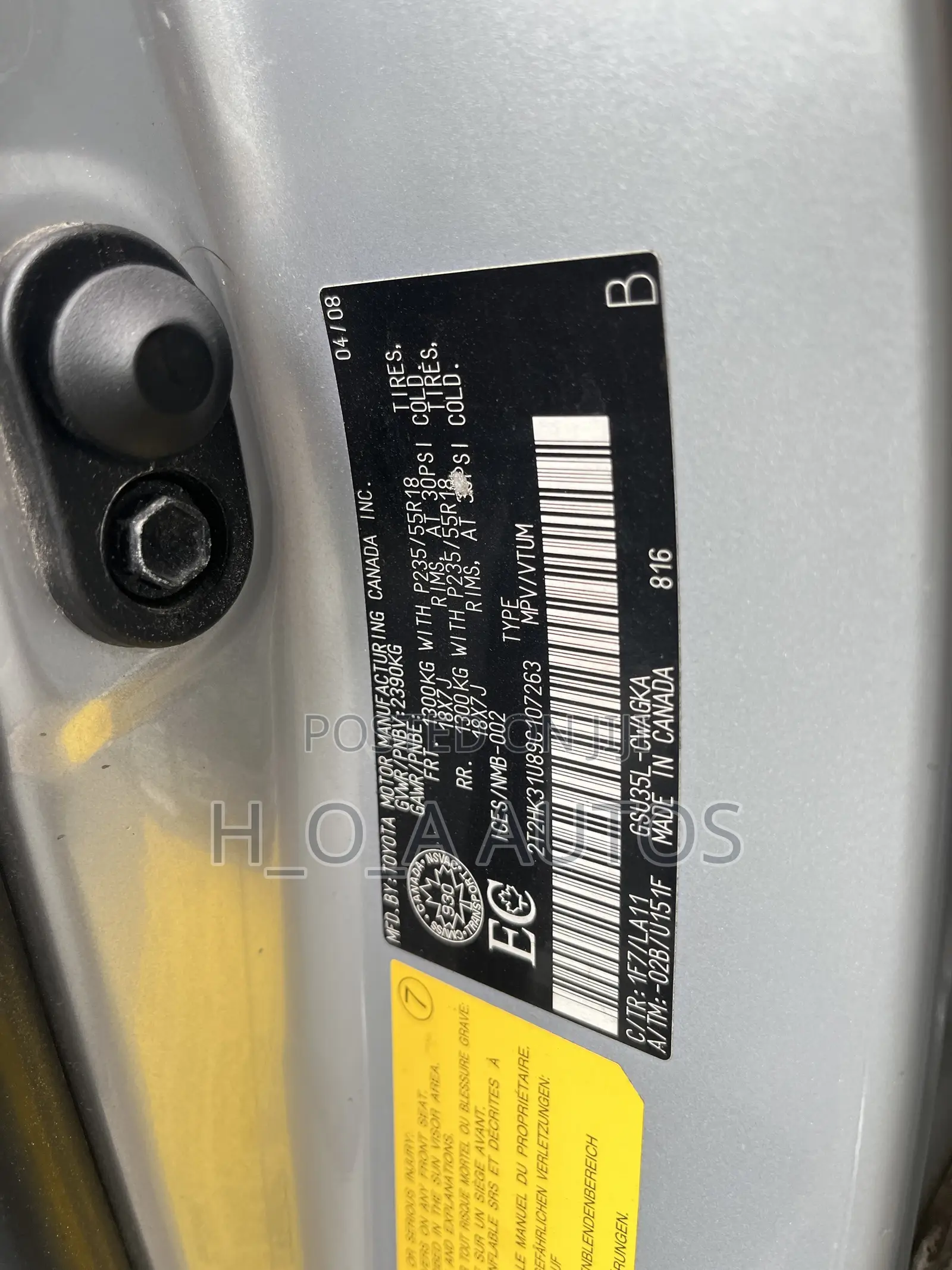 Lexus RX 350 4x4 2009 Silver