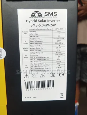 5kva 24v SMS Solar Hybrid Inverter