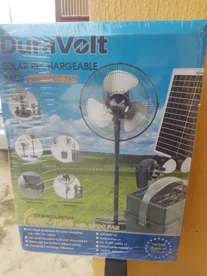 Affordable DuraVolt Solar Power Station Wit 12" DC Fan – Rechargeable