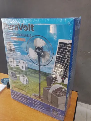 Affordable DuraVolt Solar Power Station Wit 12" DC Fan – Rechargeable