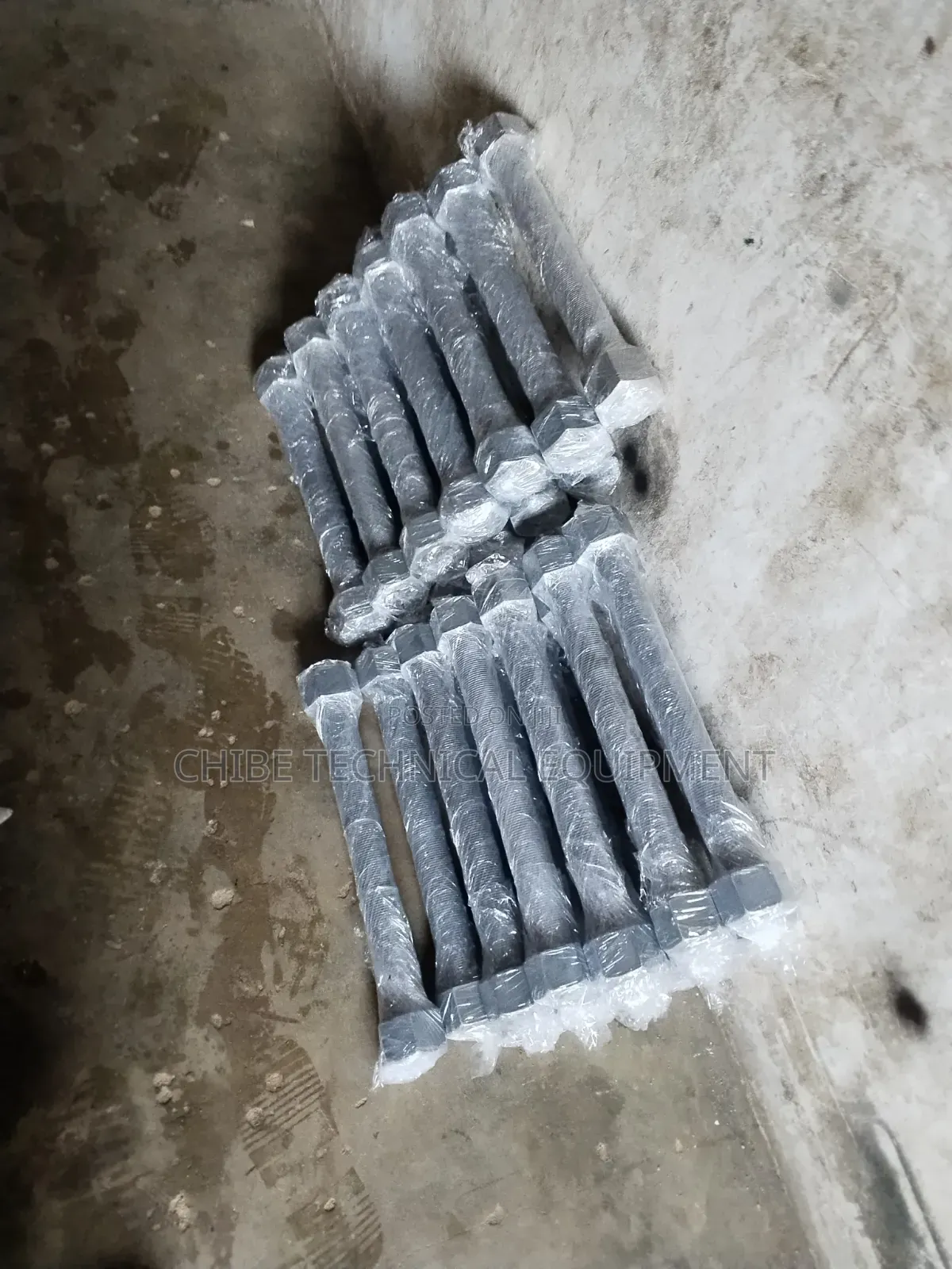 2" X 500mm Stud Bolt and Nut Hot Dip Galvanized