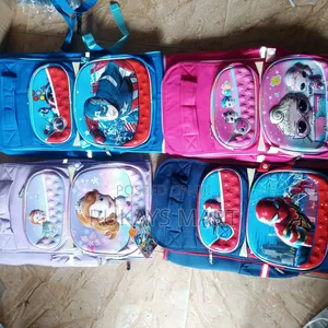 18cm Stock All Round Zip Character School Bagbag