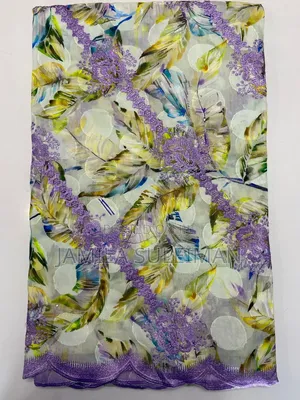 Embroidered Voile Material Crafted and Designed for Beauty Elegance