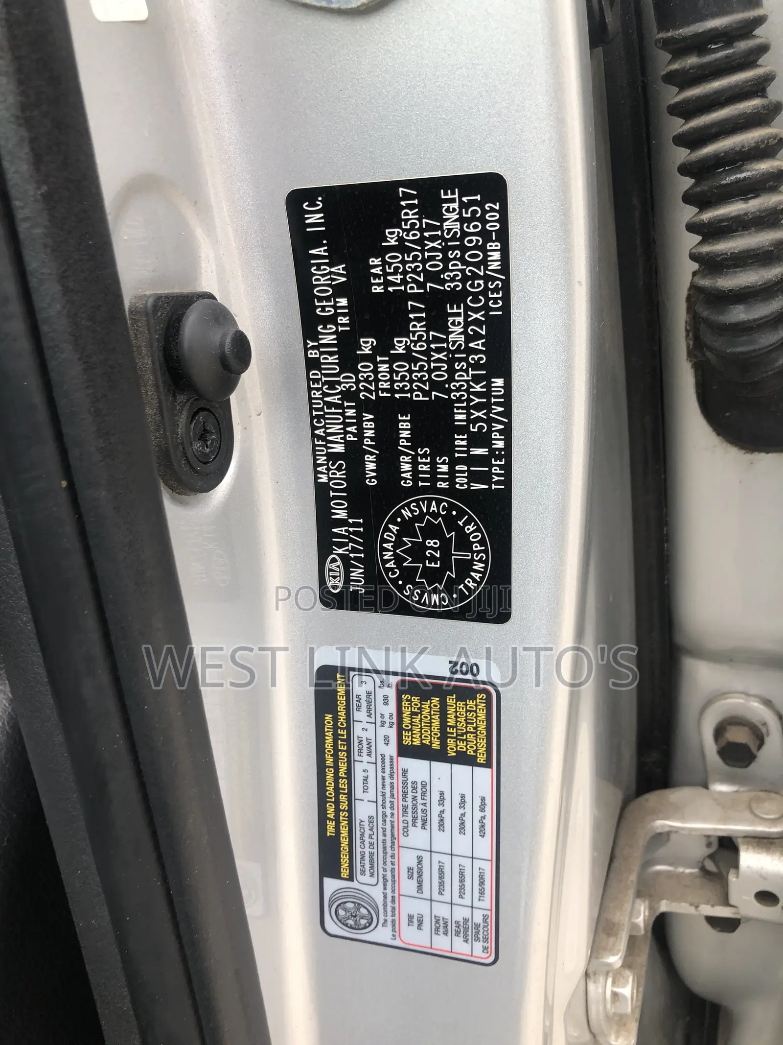 Kia Sorento EX 2012 Silver
