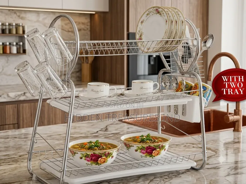 3 Layer Stainless Steel Dish Rack