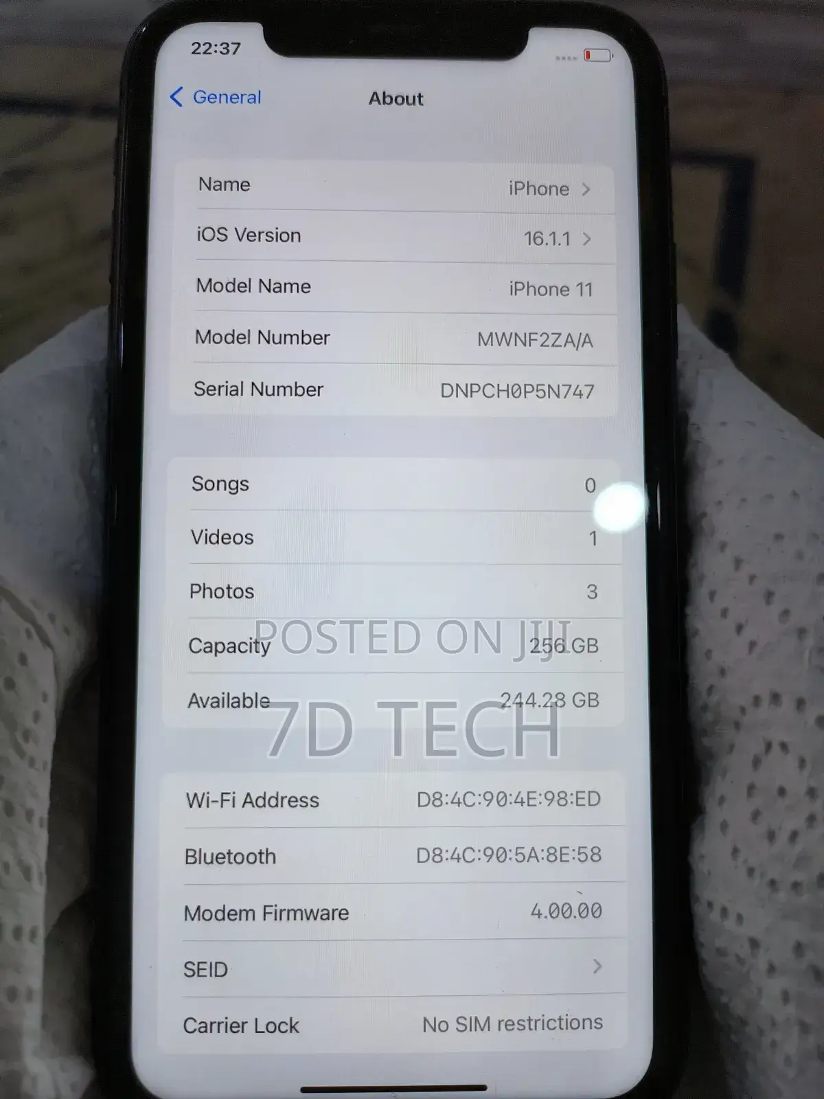 Apple iPhone 11 256 GB Black