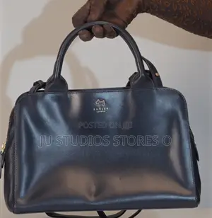 Radley London Navy Blue Leather Top Handle Satchel Bag