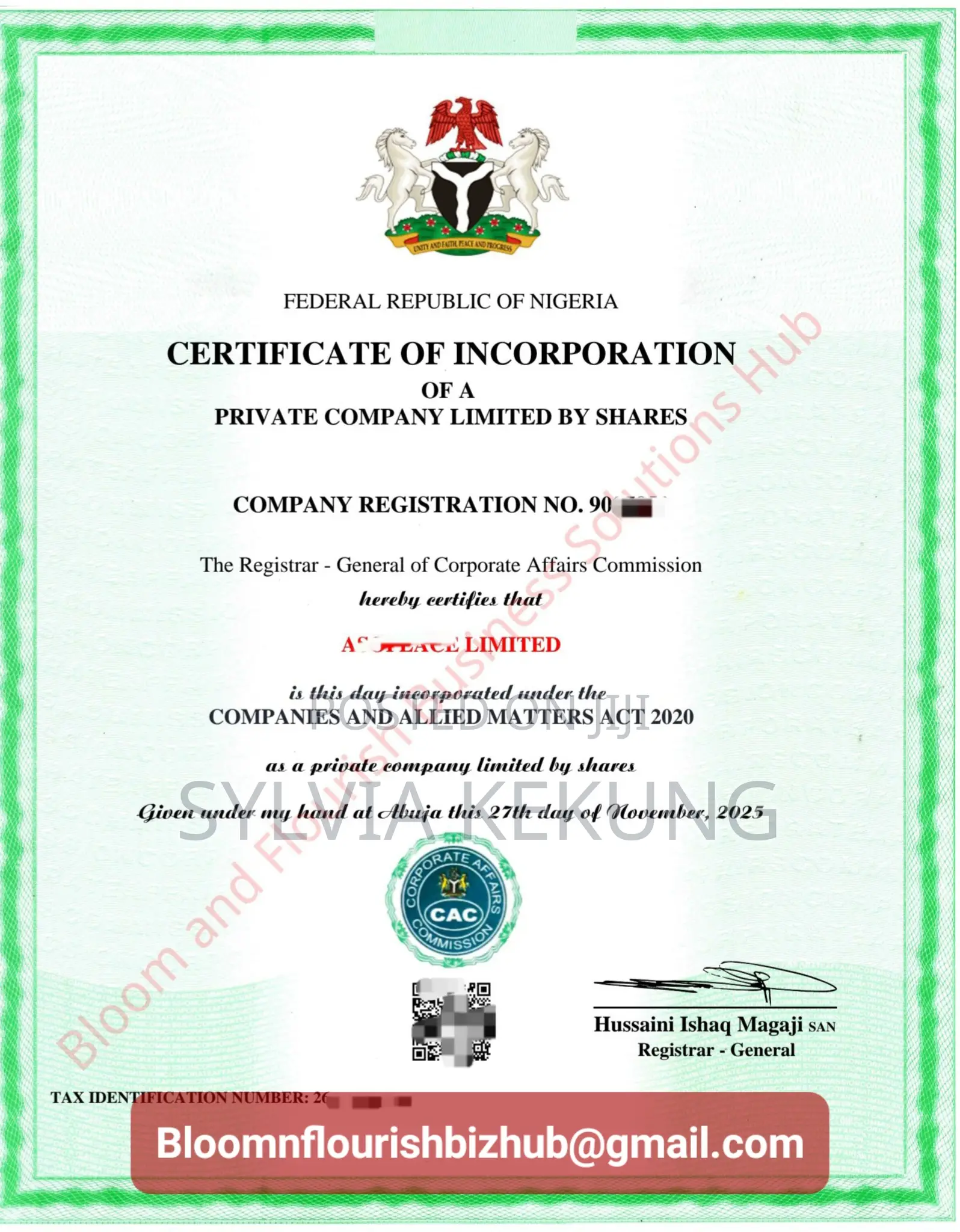 CAC Company Registration