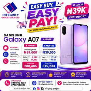 New Samsung Galaxy A07 4G 64 GB