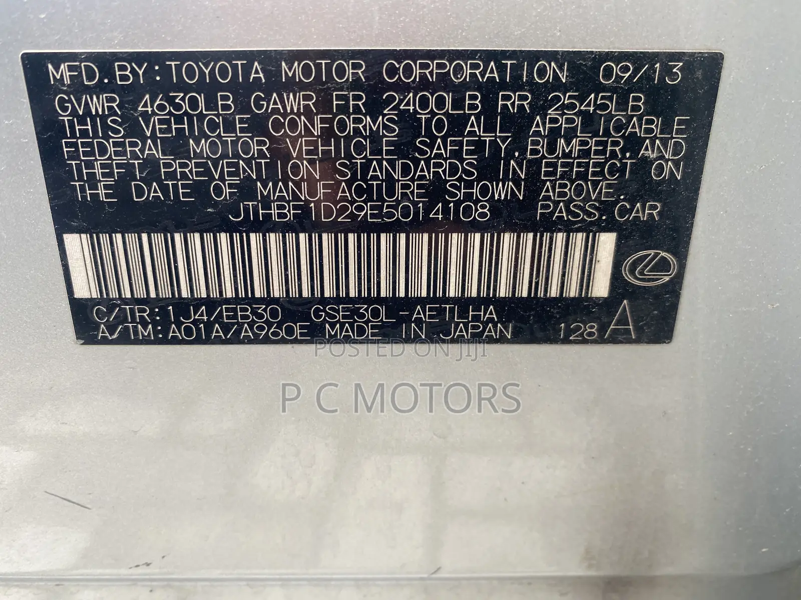 Lexus IS 2014 Silver