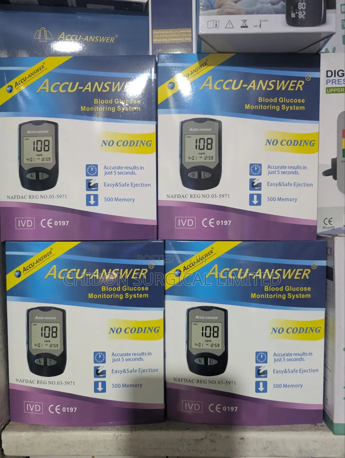 Accu Answer Single Blood Gulcometer