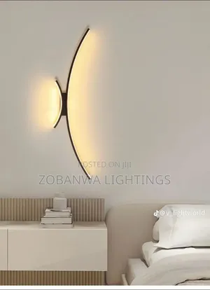 Minimalist Creative Moon Shape Bedroom Bedside Wall Lamp