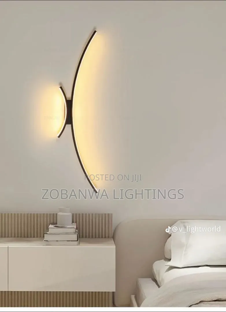Minimalist Creative Moon Shape Bedroom Bedside Wall Lamp