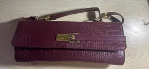 Burgundy Clutch Bag