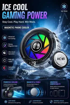 Mobile Phone Semiconductor Cooler, Fast Cooling, Magnetic Back 2-Clip