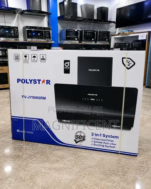 Polystar 90cm Extractor Hood – 2-in-1 System With Remote Control