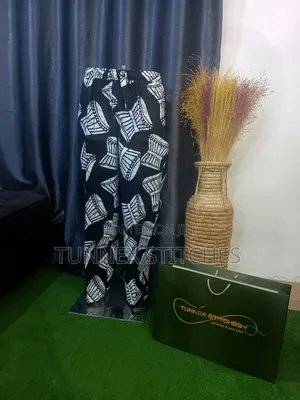 Acient Drum Print Palazzo Pants