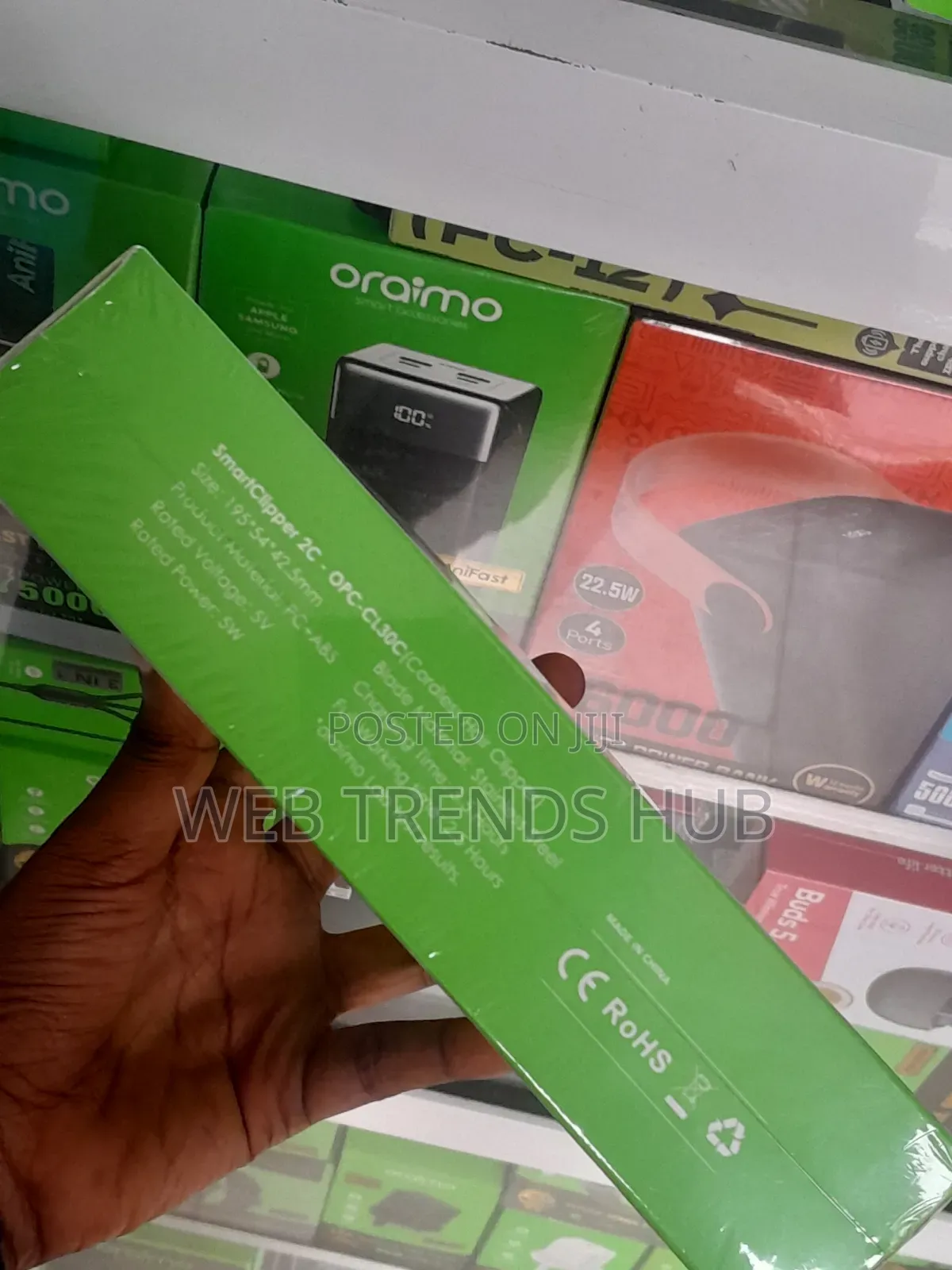 Oraimo Smart Clipper 2C (OPC-CL30C) Cordless Clipper - 4 Guide Combs
